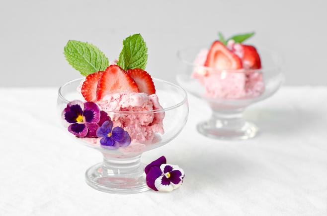 Nicecream fragola menta e viola